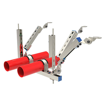 多管侧纵双向抗震支吊架